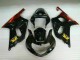 Preto Plástico Suzuki GSXR 600 / 750 K1 K2 K3 2001-2003 Preto Plástico Suzuki GSXR 600 / 750 K1 K2 K3 2001-2003
