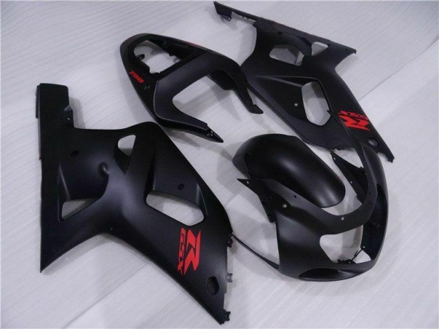 Preto Plásticos Suzuki GSXR 600 / 750 K1 K2 K3 2001-2003 Preto Plásticos Suzuki GSXR 600 / 750 K1 K2 K3 2001-2003