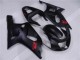 Preto Plásticos Suzuki GSXR 600 / 750 K1 K2 K3 2001-2003 Preto Plásticos Suzuki GSXR 600 / 750 K1 K2 K3 2001-2003