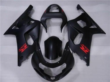 Preto Plásticos Suzuki GSXR 600 / 750 K1 K2 K3 2001-2003