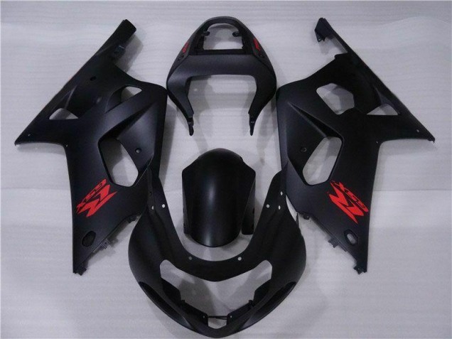 Preto Plásticos Suzuki GSXR 600 / 750 K1 K2 K3 2001-2003 Preto Plásticos Suzuki GSXR 600 / 750 K1 K2 K3 2001-2003