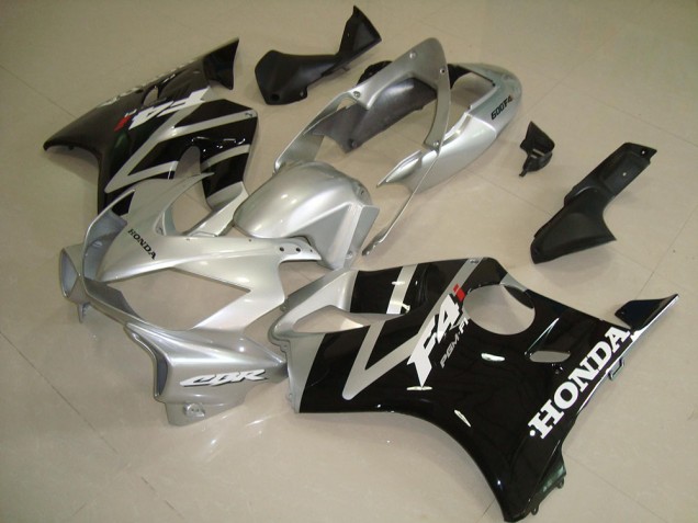 Preto Prata Abs Kits Carenagem Honda CBR 600 F4i 2004-2007 Preto Prata Abs Kits Carenagem Honda CBR 600 F4i 2004-2007