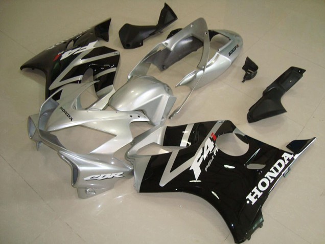 Preto Prata Abs Plásticos Honda CBR 600 F4i 2004-2007