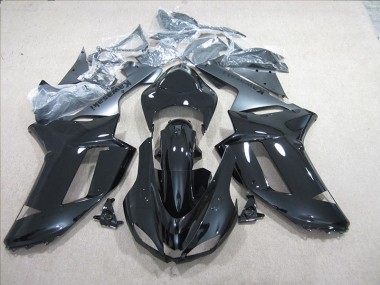 Preto Prata Carenagem Kawasaki ZX6R 2007-2008
