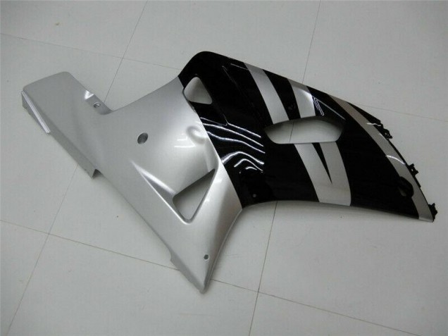 Preto Prata Carenagem & Plástico Suzuki GSXR 600 / 750 K1 K2 K3 2001-2003 Preto Prata Carenagem & Plástico Suzuki GSXR 600 / 750 K1 K2 K3 2001-2003