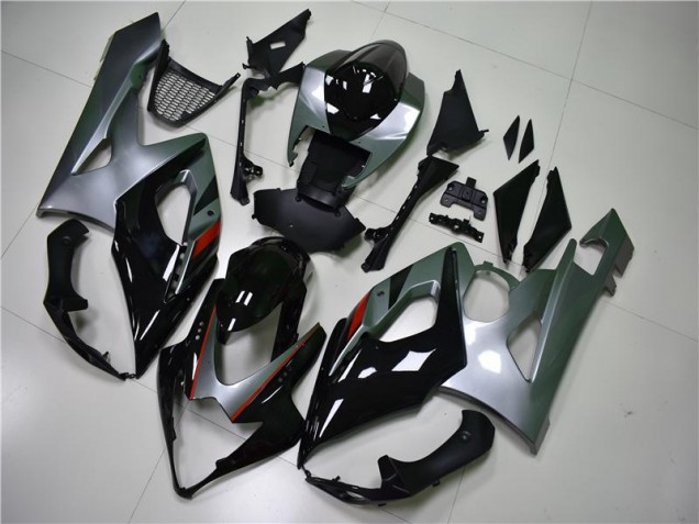 Preto Prata Carenagem Suzuki GSXR 1000 K5 2005-2006 Preto Prata Carenagem Suzuki GSXR 1000 K5 2005-2006