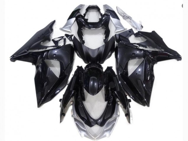 Preto Prata Carenagem Suzuki GSXR 1000 K9 2009-2016 Preto Prata Carenagem Suzuki GSXR 1000 K9 2009-2016