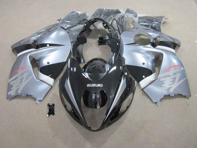 Preto Prata Carenagem Suzuki GSXR 1300 Hayabusa 1996-2007 Preto Prata Carenagem Suzuki GSXR 1300 Hayabusa 1996-2007