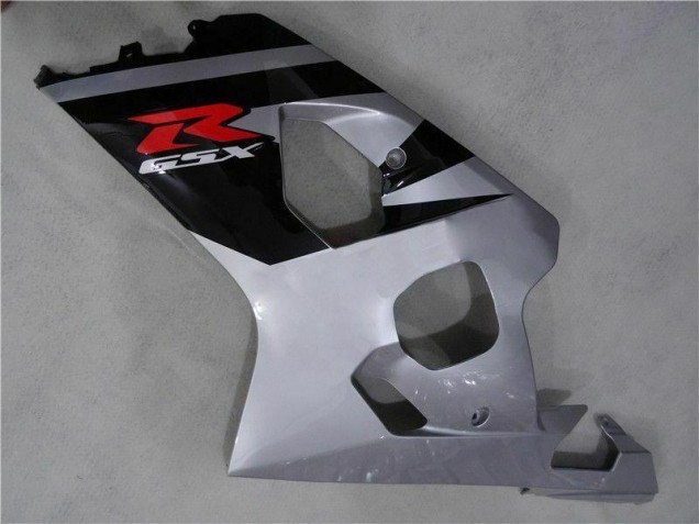 Preto Prata Carenagem Suzuki GSXR 600 / 750 K4 2004-2005 Preto Prata Carenagem Suzuki GSXR 600 / 750 K4 2004-2005
