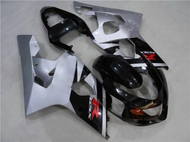 Preto Prata Carenagem Suzuki GSXR 600 / 750 K4 2004-2005