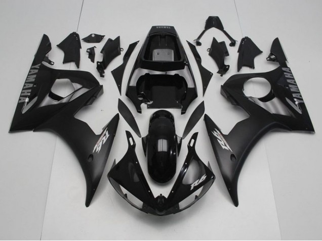 Preto & Prata Decalques Carenagem Yamaha R6 2003-2005 Preto & Prata Decalques Carenagem Yamaha R6 2003-2005