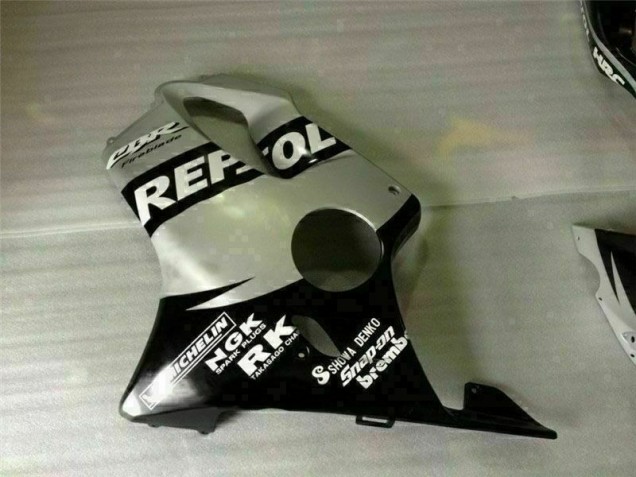 Preto Prata Repsol Carenagem Honda CBR 600 F4i 2001-2003