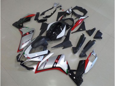 Preto Prata Vermelho Kits Carenagem Aprilia RS4 50 125 2011-2018