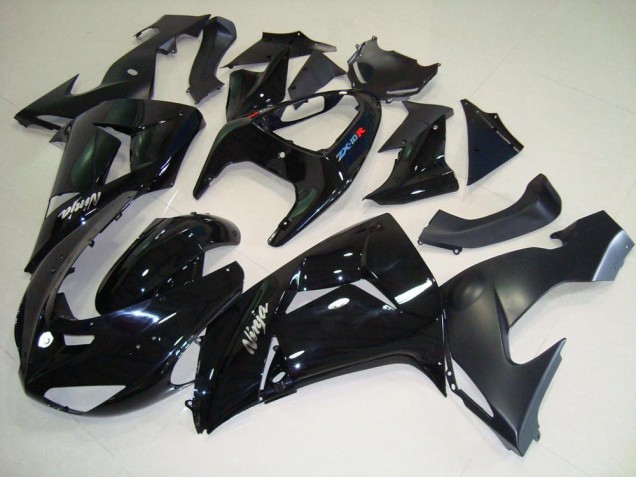 Preto Preto Fosco Carenagem Kawasaki ZX10R 2006-2007 Preto Preto Fosco Carenagem Kawasaki ZX10R 2006-2007
