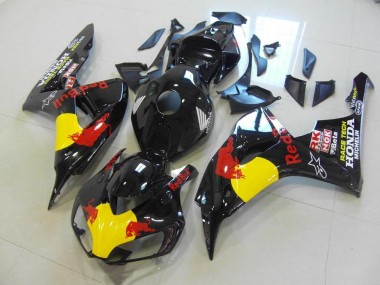 Preto Red Bull Abs Kits Carenagem Honda CBR 1000RR 2006-2007