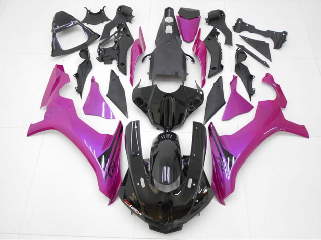 Preto Roxo Vermelho Carenagem Yamaha R1 2015-2019 Preto Roxo Vermelho Carenagem Yamaha R1 2015-2019
