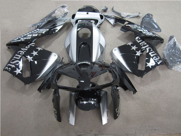 Preto SevenStars Carenagem Honda CBR 600RR 2005-2006 Preto SevenStars Carenagem Honda CBR 600RR 2005-2006
