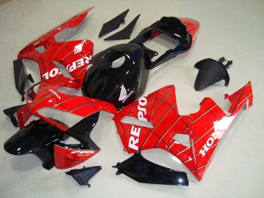 Preto Spider Man Repsol Carenagem Honda CBR 600RR 2003-2004