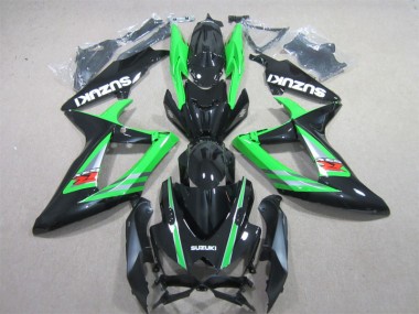 Preto Verde Abs Kits Completos Carenagem Suzuki GSXR 600 K6 2006-2007