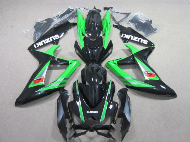 Preto Verde Abs Kits Completos Carenagem Suzuki GSXR 600 K6 2006-2007 Preto Verde Abs Kits Completos Carenagem Suzuki GSXR 600 K6 2006-2007