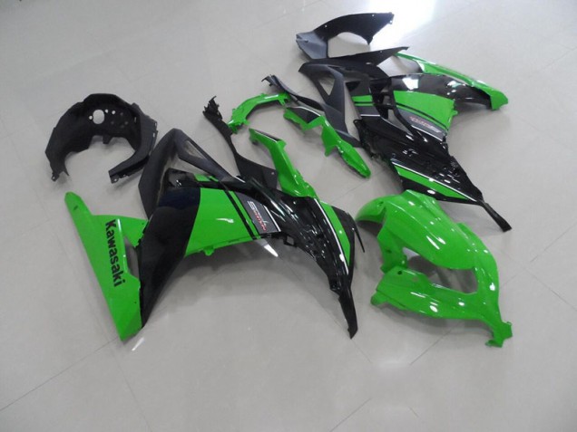 Preto Verde Carroçaria Kawasaki ZX 300R 2013-2016 Preto Verde Carroçaria Kawasaki ZX 300R 2013-2016