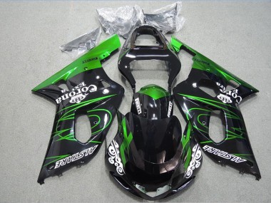 Preto Verde Corona Extra Carenagem Suzuki GSXR 600 K1 K2 K3 2001-2003
