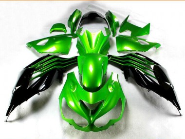 Preto Verde Kit Carenagem Kawasaki ZX14R ZZR 1400 2012-2021