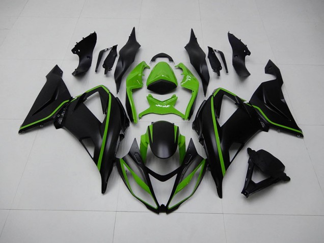 Preto Verde Kit Carenagem Kawasaki ZX6R 2013-2018