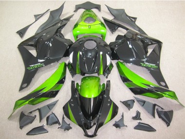 Preto Verde Kits Carenagem Honda CBR 600RR 2009-2012