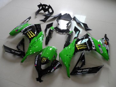 Preto Verde Monster Carenagem Kawasaki ZX 300R 2013-2016