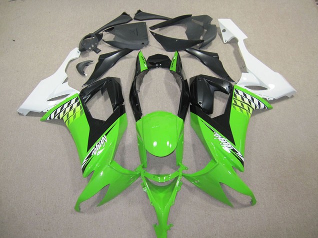 Preto Verde Ninja Carenagem Kawasaki ZX10R 2008-2010