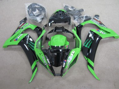 Preto Verde Touch4 Monster Carenagem Kawasaki ZX10R 2011-2015