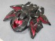 Preto Vermelho Abs Carenagem Kawasaki ZX14R ZZR 1400 2006-2011 Preto Vermelho Abs Carenagem Kawasaki ZX14R ZZR 1400 2006-2011