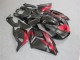 Preto Vermelho Abs Carenagem Kawasaki ZX14R ZZR 1400 2006-2011 Preto Vermelho Abs Carenagem Kawasaki ZX14R ZZR 1400 2006-2011