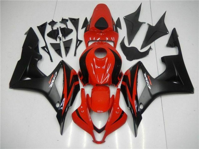 Preto Vermelho Abs Kits Carenagem Honda CBR 600RR 2007-2008