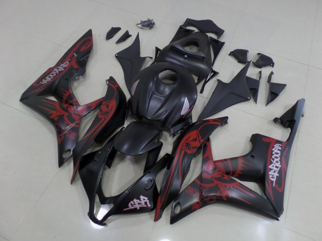 Preto Vermelho Abs Kits Completos Carenagem Honda CBR 600RR 2007-2008 Preto Vermelho Abs Kits Completos Carenagem Honda CBR 600RR 2007-2008
