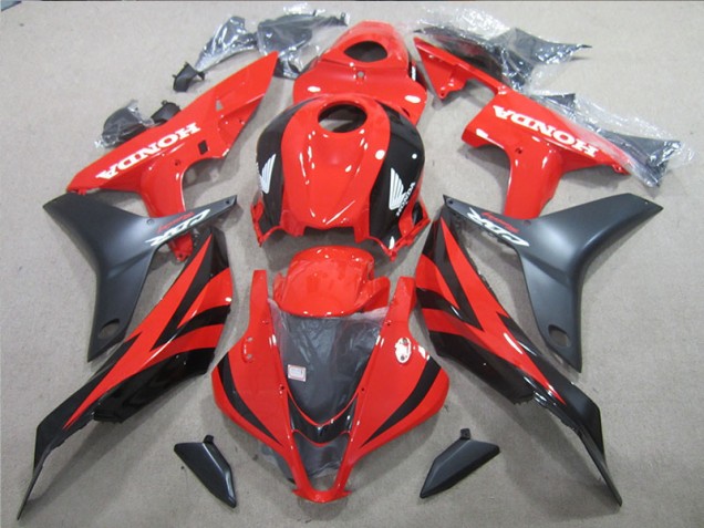 Preto Vermelho Abs Plástico Honda CBR 600RR 2007-2008 Preto Vermelho Abs Plástico Honda CBR 600RR 2007-2008