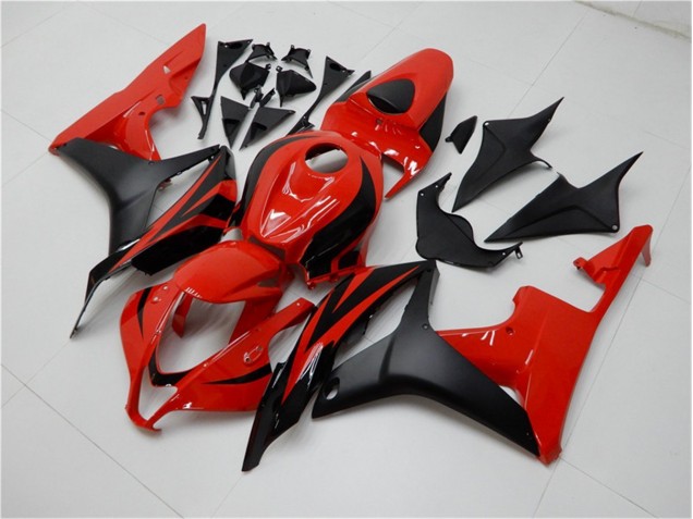 Preto Vermelho Abs Plásticos Honda CBR 600RR 2007-2008 Preto Vermelho Abs Plásticos Honda CBR 600RR 2007-2008