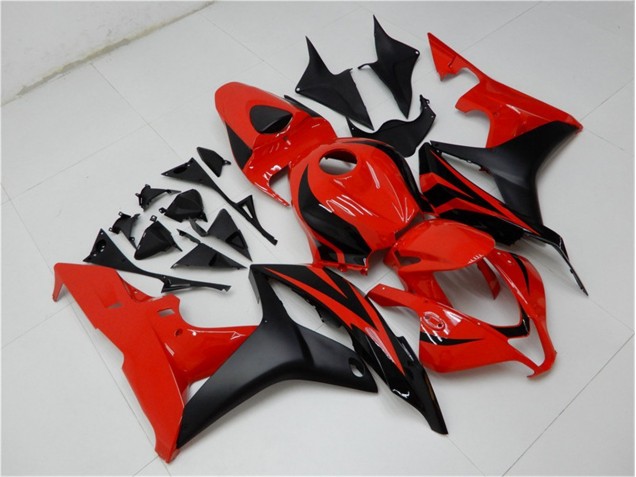 Preto Vermelho Abs Plásticos Honda CBR 600RR 2007-2008 Preto Vermelho Abs Plásticos Honda CBR 600RR 2007-2008