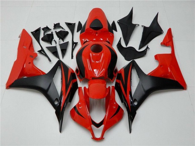 Preto Vermelho Abs Plásticos Honda CBR 600RR 2007-2008 Preto Vermelho Abs Plásticos Honda CBR 600RR 2007-2008