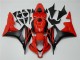 Preto Vermelho Abs Plásticos Honda CBR 600RR 2007-2008 Preto Vermelho Abs Plásticos Honda CBR 600RR 2007-2008