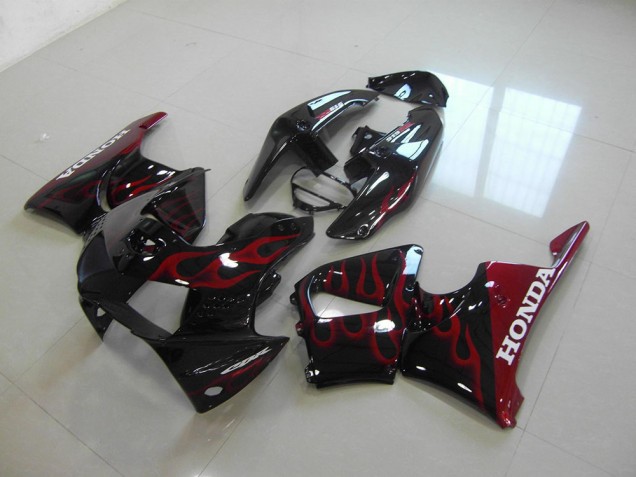 Preto Vermelho Abs Plásticos Honda CBR 900RR 919 1998-1999 Preto Vermelho Abs Plásticos Honda CBR 900RR 919 1998-1999