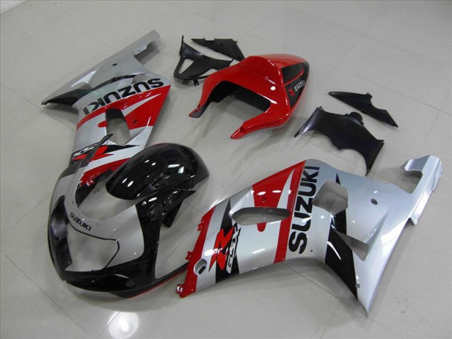 Preto Vermelho Abs Plásticos Suzuki GSXR 750 K1 K2 K3 2001-2003 Preto Vermelho Abs Plásticos Suzuki GSXR 750 K1 K2 K3 2001-2003