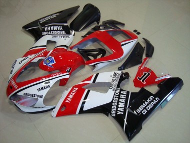 Preto Vermelho Adesivos Carenagem Yamaha R1 1998-1999
