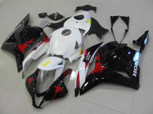 Preto Vermelho Branco Plástico Honda CBR 600RR 2009-2012 Preto Vermelho Branco Plástico Honda CBR 600RR 2009-2012