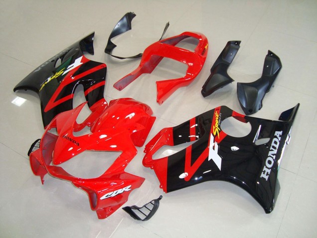 Preto Vermelho Carenagem Honda CBR 600 F4i 2001-2003