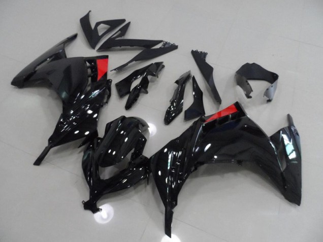 Preto Vermelho Carenagem Kawasaki ZX 300R 2013-2016 Preto Vermelho Carenagem Kawasaki ZX 300R 2013-2016