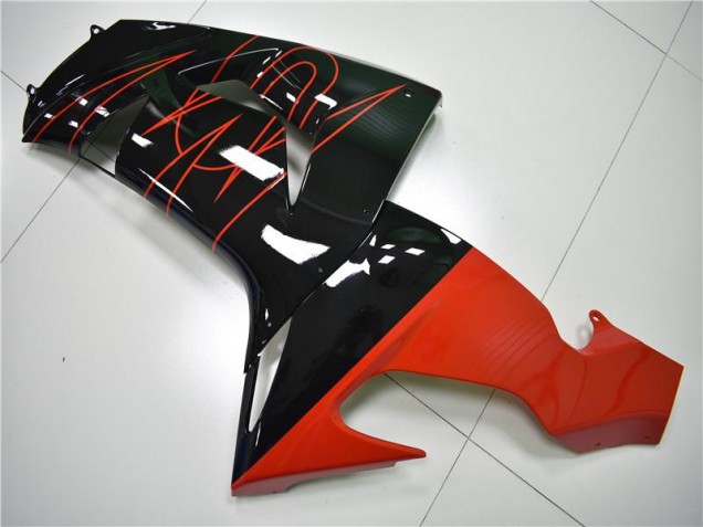 Preto Vermelho Carenagem Kawasaki ZX10R 2006-2007 Preto Vermelho Carenagem Kawasaki ZX10R 2006-2007