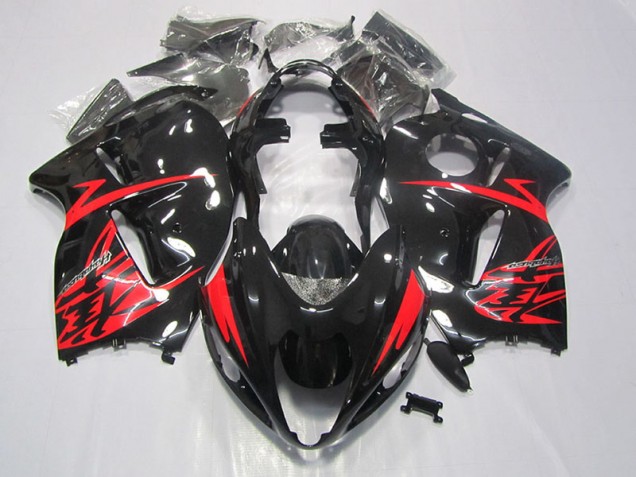 Preto Vermelho Carenagem Suzuki GSXR 1300 Hayabusa 1996-2007 Preto Vermelho Carenagem Suzuki GSXR 1300 Hayabusa 1996-2007