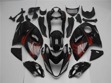 Preto Vermelho Carenagem Suzuki GSXR 1300 Hayabusa 2008-2019
